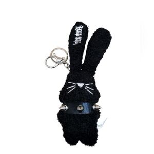 Dolls Kill Black Bunny Keychain